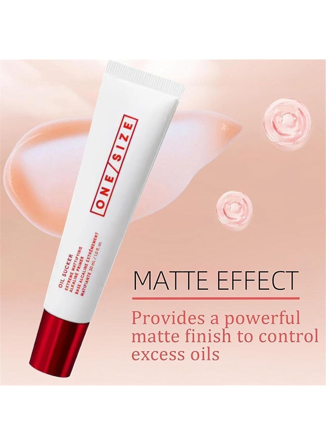 وان سايز ممتص الزيت، برايمر قلوي مطفي شديد، برايمر للتحكم في الزيت، تحكم طويل الأمد بالزيت، برايمر مكياج ممتص للزيت، مطفي للبشرة الدهنية، مقاوم للماء، 30 مل - Image 4